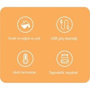 Resim Electronıc Outlet Termos Tcherchi Taşınabilir Sıcaklık Kontrollü Mavi Isıtıcı Çocuk Biberon Isıtma Açık 