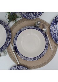 Resim Snake 48 Parça Yemek Takımı Mavi 