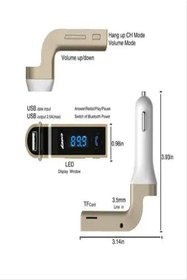 Resim özgürce Kablosuz Bluetooth Araç Kiti, FM ve USB Girişli, Temiz Ses Kalitesi 