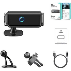 Resim Makstechnology 921 Otomatik Sensörlü Havalandırma Ve Düz Zemin Dizayn Araç Telefon Tutucu-s 