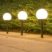 Resim Güneş Bahçe Işıkları - 4 adet/8 adet Enerji Verimli LED Peyzaj Aydınlatması ile Güneş Şarjı, Dayanıklı Plastik, Dış Mekan Yolları ve Bahçeler için Yarı-Flush Montaj, Dekoratif Zemin Çivi Çim Lambaları, Yar Bahçe Işıkları 