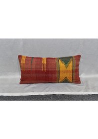 Resim Zehra Abla Halı Yeni El Dokuma Dekoratif Lumbar Kilim Kırlent Yastık Kılıfı 6634 Çok Renkli 
