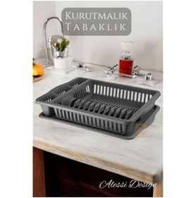 Resim OEM Bulaşık Durulama Sepeti Tabaklık Bulaşık Kurutmalık GRİ Alessi - TNX4296-4695 