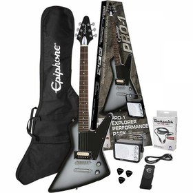 Resim Epiphone Pro-1 Explorer Elektro Gitar Seti (Silver Burst) 