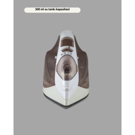 Resim Bi Seyyar Buharlı Ütü 2200W Seramik Taban 300 ml Kahverengi Dikey Ütüleme 