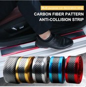 Resim Satış Karbon Fiber Kauçuk Kalıplama Şerit Yumuşak Siyah Trim Tampon Şerit Dıy Kapı Eşiği Koruyucu Kenar Koruma Araba Çıkartmaları Araba Black 250x3cm 