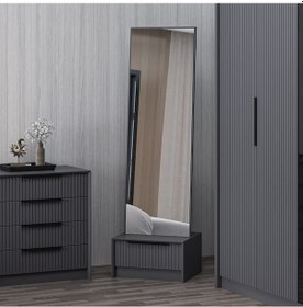 Resim Kale Luxe Boy Aynası - Antrasit 