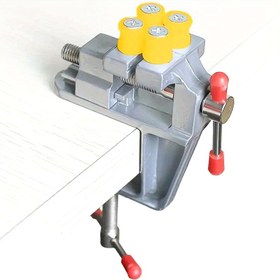 Resim Kompakt Mini Tezgah Matkap - Ağır Hizmet Metal Masa Kelepçesi, DIY Takı, Saat Tamiri ve Hobi El Sanatları için Ayarlanabilir Çene - Taşınabilir, Elektriksiz Tasarım, DIY Projeleri, Şık Metalik Kaplama, Sağlam Yapı 