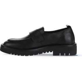 Resim Bueno Shoes Siyah Deri Kadın Loafer 01Wz6703 