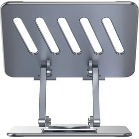 Resim 360 Derece Döner Taşınabilir Katlanabilir Folding Alüminyum Notebook Stand Alüminyum Ayarlanabilir Açı ve Katlanabilir Portatif 11 Inç 17 Inç Dizüstü Bilgisayar ve Laptop Stant | Wg3 