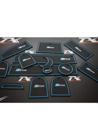 Resim Audi Q7 2010-2015 Araç Içi Silikon Kaymaz Ped Kaplama Seti (547228247) 