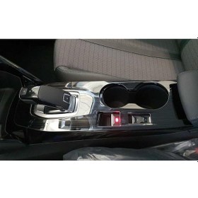 Resim Oled Garaj Peugeot 2008 İçin Uyumlu Orta Konsol Kaplama Titanyum Siyah 