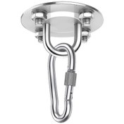 Resim Ağır Hizmet Tipi Tavan Kancası Braketi, 400 Kg Paslanmaz Çelik Asılı Sandalye Hamak Boks Torbası İçin 