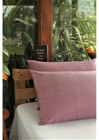 Resim Alla Turca Ranforce 2li Yastık Kılıfı - Gül Kurusu 