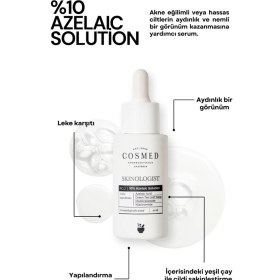 Resim Cosmed Azelaik Asit ve Yeşil Çay İçeren Leke Karşıtı Serum - 10% Azelaic Solution - 30 ml 