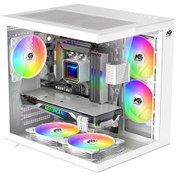 Resim Orion Cube 5x Tuştan Değişen Rgb Fanlı M-atx Boş Bilgisayar Kasası Beyaz 