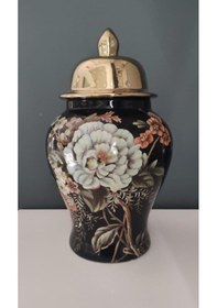 Resim Lamedore Flower Garden Kapaklı Küçük Küp 21x21x34 Cm 