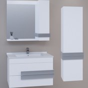 Resim NETDEKO Neon 85 Cm Banyo Dolabı (boy Dolap Dahil ) 