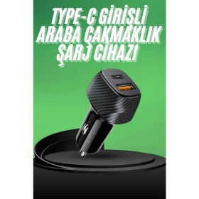 Resim Renas Store Type-C Girişli Araba Çakmaklık Şarj 38W Oto Çakmaklık 