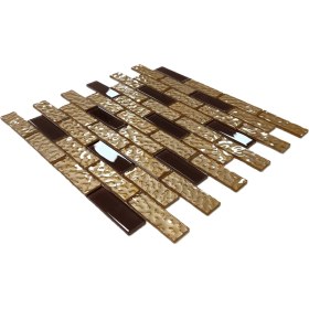 Resim MozaiKristaL Mutfak Tezgah Arası ve İç Dekorasyon İçin Kristal Cam Mozaik. Cam Ölçüsü: 23X73 Mm. File Ölçüsü: 30X30 Cm. ( 1 Koli = 1 m2 Fiyatıdır ) 