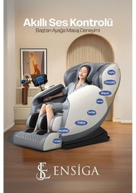 Resim Isıtmalı Masaj Koltuğu Ensiga Siyah 