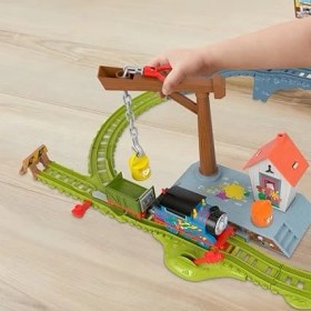 Resim & Friends Pille Çalışan Thomas ve Troublesome Truck ile Thomas ve Arkadaşları Boya Teslimatı Motorlu Tren Seti, 3 Yaş Üstü Çocuklar Için, HTN34 