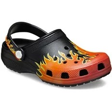 Resim Crocs Classic Flames Clog T Çocuk Terlik 211214-0C4 Siyah 