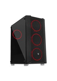 Resim Frısby Fc-9405g 650w 80+ 4x120mm Dual Rıng Rgb Fan Usb 3.0 Midi Tower Siyah Kasa 