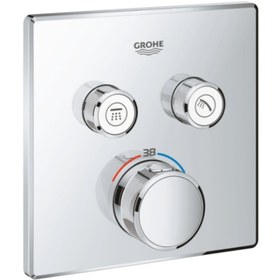 Resim Grohe Grohtherm SmartControl İki Fonksiyon Akış Kontrol Ankastre Termostatik Duş Bataryası 29124000 