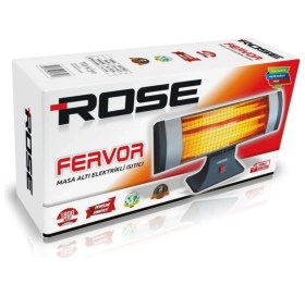 Resim Rose Ayak Tipi Isıtıcı Soba 1.800 W Güçlü Otomatik Kapanma Özelliği ile Siyah Renk 