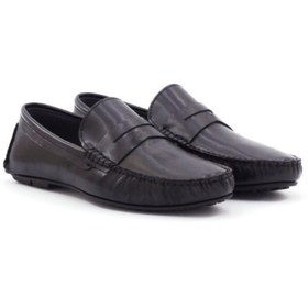 Resim step by step Erkek Siyah Loafer Ayakkabı 