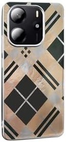 Resim Zipax Xiaomi Redmi İle Uyumlu Note 14 4G Kılıf Desenli Şık Tasarım Zr Mep Kahverengi 