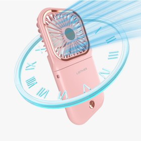 Resim Lenyes LHF13 Powerbank Özellikli Standlı Portatif Soğutucu El Fanı - Pembe 
