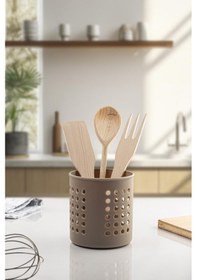 Resim Vizon Silindir Dik Kaşıklık & Tezgah Üstü Düzenleyici & Servis Standı Çok Renkli 