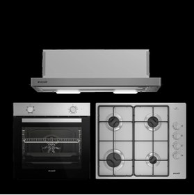Resim Arçelik Inox Ankastre Set 
