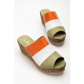 Resim Analin Shoes Kadın Deri Dolgu Topuk Terlik 3038 Terlik Scorpıon 3 