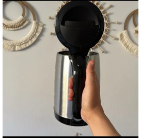 Resim Gri Renkli Şık Su Isıtıcı Kettle, Pratik ve Kullanışlı Tasarım 