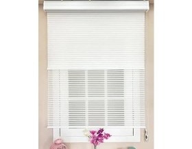 Resim Pucutun Atölye Perde Düz Beyaz Kalın Çizgili 