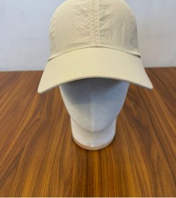 Resim Hamze Mikro Paraşüt Delikli Kumaş Yazlık Unisex Beyzbol Cap Şapka Bej 