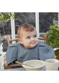 Resim Cool Sugeçirmez Iskandinav Tarz Mama Önlüğü Details Gri 