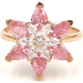 Resim PEMBE LOTUS GÜMÜŞ YÜZÜK 