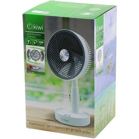 Resim Kiwi Kfan-7618 Usb Şarjlı 5 İnç - 13.4cm Masa Üstü Vantilatör 3 Kademe Hız 5 Pls.kanat Ayarlı Yükseklik:20-28cm 5250 