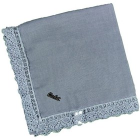 Resim Mim Eşarp Enba Pamuklu İğne Oyalı Namaz Ve Mevlüt Örtüsü 110x110 Cm Gri 