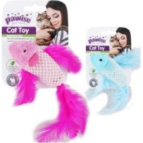 Resim Pawise 9 CM Catnipli Peluş Balık Kedi Oyuncağı Çok Renkli 