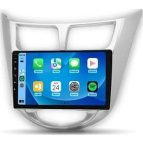 Resim Aln Hyundai Accent Blue 2010-2019 Gri 8gb Ram 64gb Hafıza 8 Çekirdek Carplay Android Multimedya 9" 