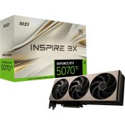 Resim Msı VGA Geforce Rtx 5070 Tı 16G Inspıre 3x Oc RTX5070TI 16GB Gdrr7 256 B DX12 Pcıe 5.0 X16 (3xdp 1xhdmı) 