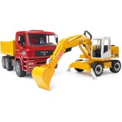 Resim NW NessiWorld Nessiworld Man Damperli Kamyon Ve Liebherr Ekskavatör 