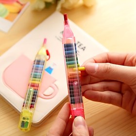 Resim 1 adet Rastgele Renk Değiştirilebilir Yağlı Pasteller, 20 Renk, Güvenli ve Taşınabilir, Boyama için Uygun, Yıkanabilir, Yaratıcı Sanat Malzemeleri Aksesuarları 
