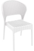 Resim Siesta 818 Daytona Rattan Desenli Bahçe Koltuk Beyaz 