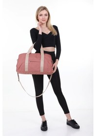 Resim İcone Bag Kadın & Erkek Spor Çantası, Paraşüt Kumaş Önü Cepli Unisex Spor Fitness Gym Çantası Neon Yeşil 